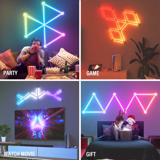 polygonic wall lights